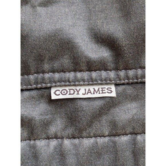 Cody James Men's Mansfield Oilskin Field Coat-Hunter Green-Sz Small - Picture 10 of 10